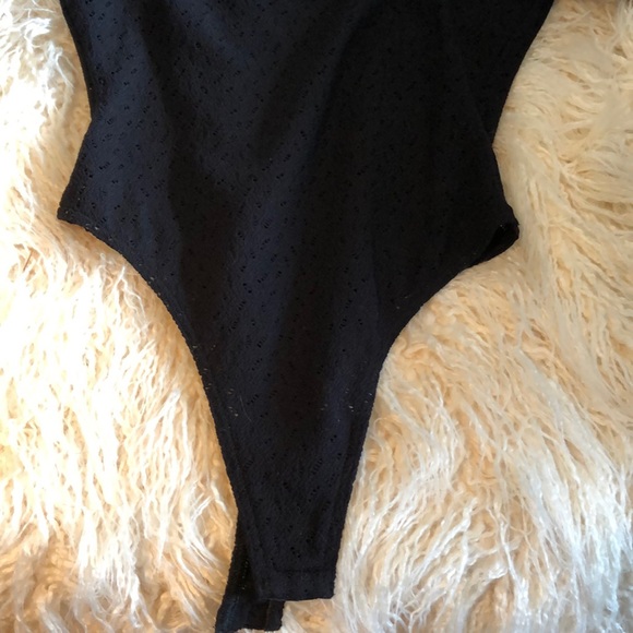 Vintage eyelet Shear G string Bodysuit - Picture 3 of 8